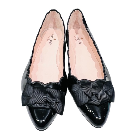 kate spade Shoes - Kate Spade Size 10 M Ballerina Flats Black Leather